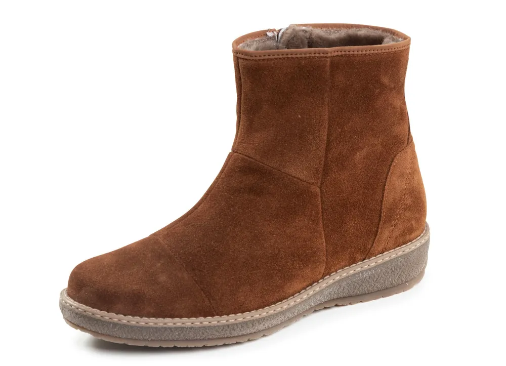 Waldläufer, gefütterte Damen-Boots, Winterschuhe, Weite H, mit Lammfell Geprüft