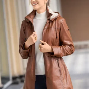 Lederkurzmantel von „Cabrini“ Must-Have