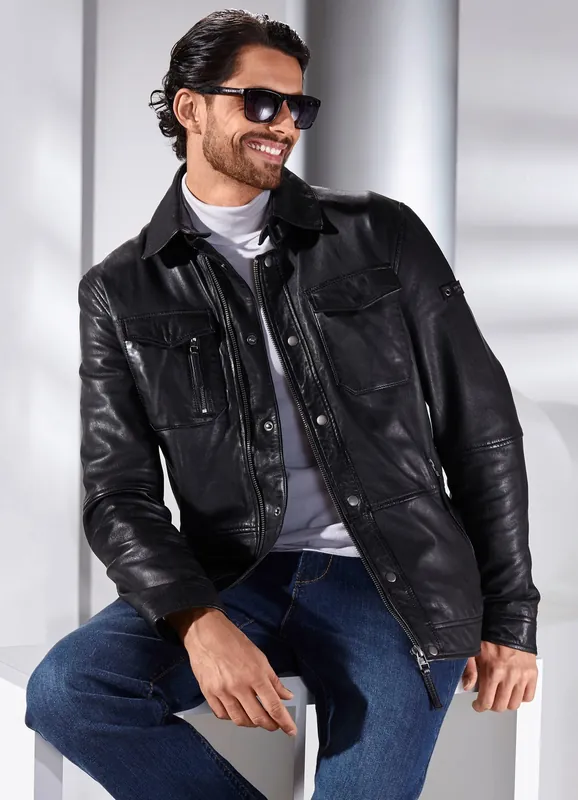 Nur Heute Lederkurzjacke von „Cabrini“
