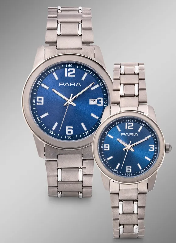 Begrenztes Angebot "Para"-Quartz-Partneruhren