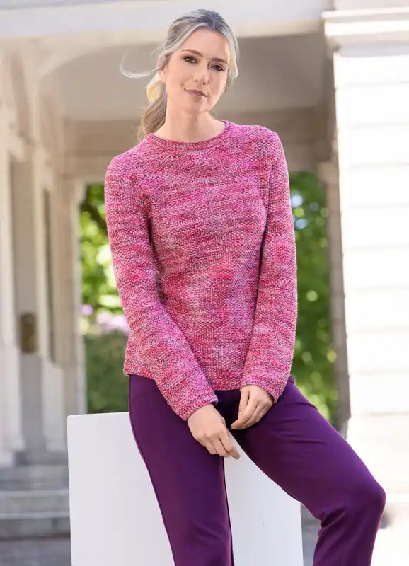 Letzte Chance Pullover mit Reiskornstruktur