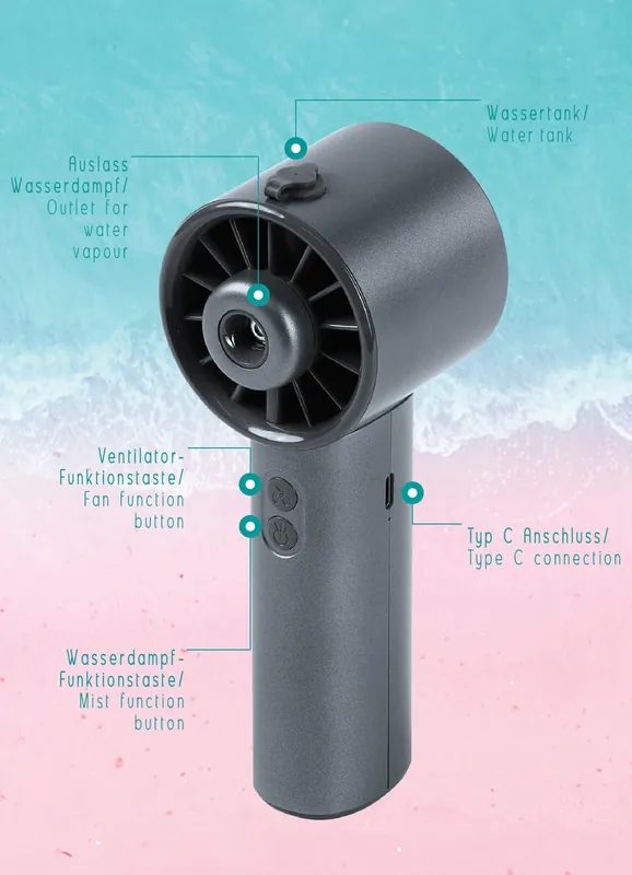 Wasserventilator Lady Air Cooler Neuheit