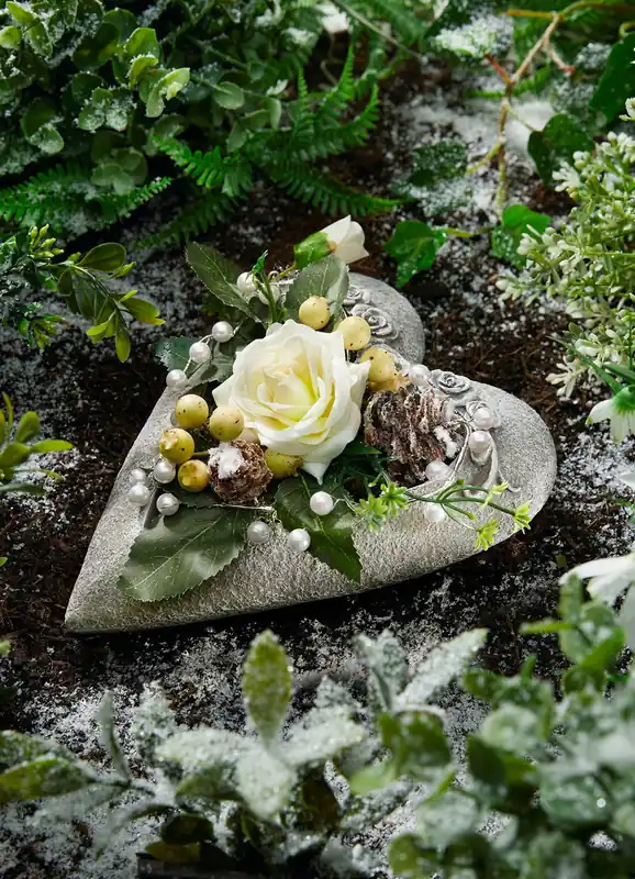 Neue Ware Herz mit Rose
