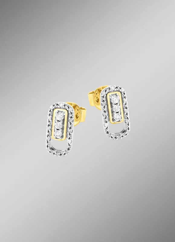 Schnäppchen Schicke Ohrstecker mit Brillanten