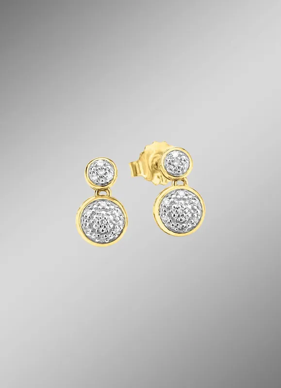 Bewegliche Ohrstecker mit Diamanten Angebot