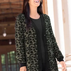 Must-Have Strickjacke mit hochwertigem haarigem Effektgarn
