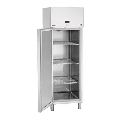 Kühlschrank GN 2/1 700 ltr edelstahlfarben Umluftkühlung Türanschlag links Aktuell
