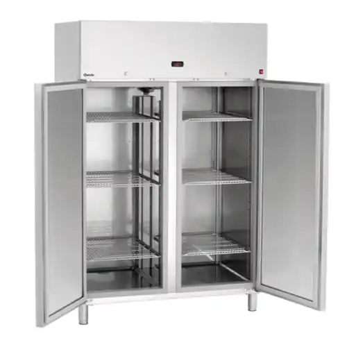Kühlschrank GN 2/1 1400 ltr edelstahlfarben Umluftkühlung Markenprodukt