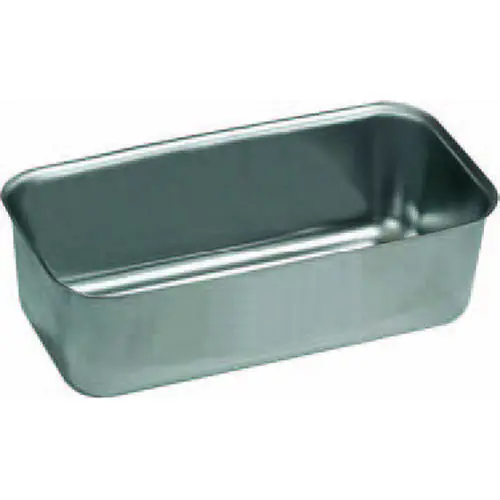 Angebot CNS-Leberkäsform, nathlos gezogen, leicht konische Form, L 350 x B 140 x H 90, Werkstoff-Nr. 1.4301