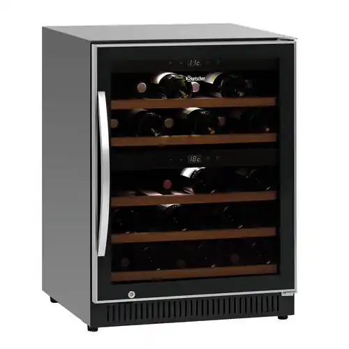 Weinkühlschrank 2Z 40 FL schwarz Glastür Letzte Chance