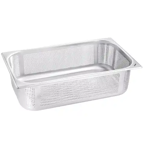 Gastronorm-Kocheinsatz GN 1/1 x 50 mm B.PRO GN KOCHEINSÄTZE G-KEN 1/1-50 gelocht Edelstahl 0,8 mm Direkt Vom Hersteller