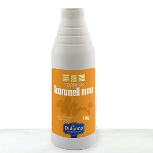 Dessertsauce Karamell Mou hell 1-kg-Flasche Top-Preis