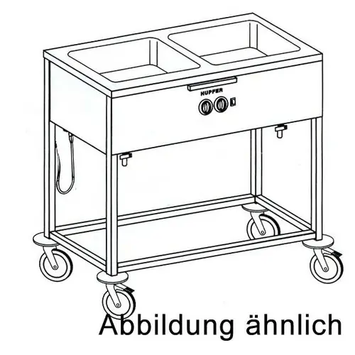 Must-Have Speisenausgabewagen SPA EB-2 LS mit Klappbord, Wärmebrücke und Hustenschutz