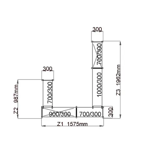 Kracherpreis Standregal Norm 5, Edelstahl, geschl. Auflagen, U-Form