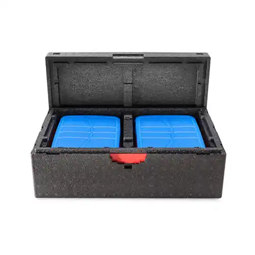6er-Transportbox EPP schwarz für 6 oder 4 Menüschalen Nur Heute