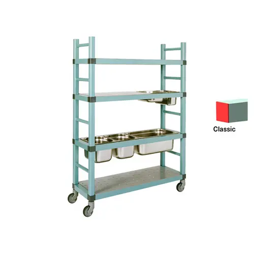 Finale Aktion Gastro Regal Kunststoff 4 Böden L 1900 mm x 410 mm H 1750 mm