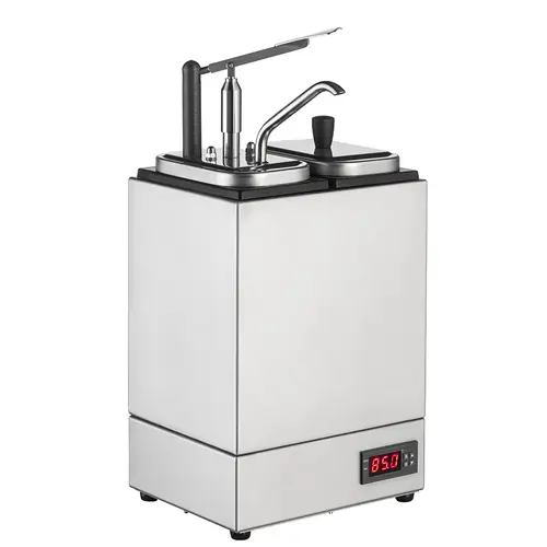 Sofort Bestellen Soßenspender 2 x 3 ltr beheizbar Bedienung per Hebel 230 Volt L 245 mm H 330 mm