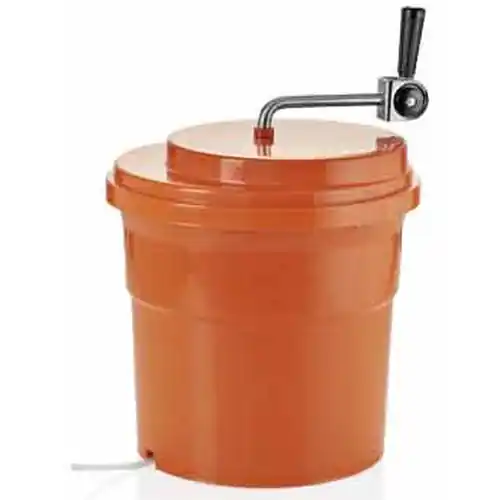Salatschleuder • Kunststoff • Edelstahl orange 16,5 ltr Ø 340 mm Neue Ware