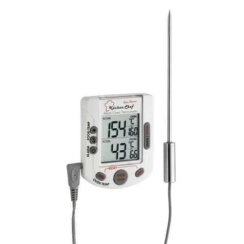 Bratenthermometer Ofenthermometer Küchen-Chef digital 0°C bis +300°C L 72 mm Sichere Zahlung