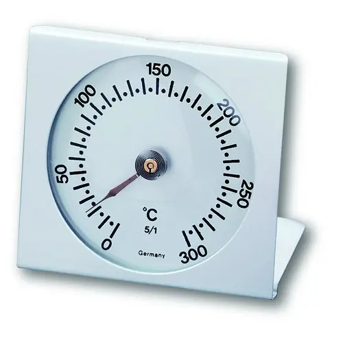 Geprüft Backofenthermometer Aluminium analog L 77 mm