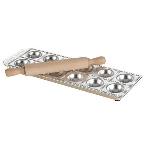 Billig Ravioli-Form Aluminium 12 Mulden L 335 mm B 115 mm H 20 mm