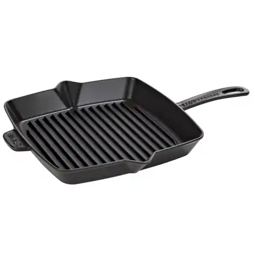 Garantierte Lieferung Amerikanische Grillpfanne • Eisen schwarz 260 mm x 260 mm Stielgriff