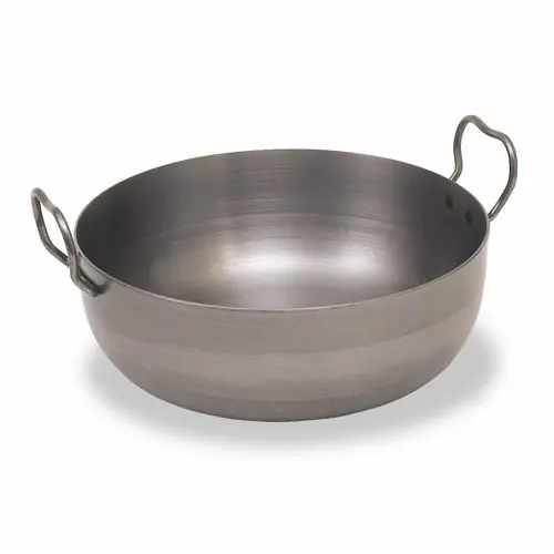 Echt Dampfnudel-Rohrnudel-Pfanne • Eisen Ø 285 mm H 105 mm 2 Bügelgriffe