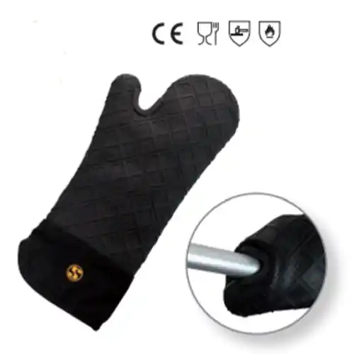 Solange Der Vorrat Reicht Gastrohandschuh SILIKON Silikon schwarz