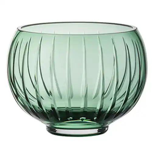 Beliebt Windlicht Gr. 100 SIGNUM Glas grün Relief Ø 137 mm H 100 mm