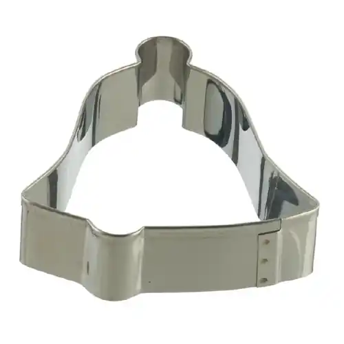 Abverkauf Ausstecher • Glocke Edelstahl 130 mm x 110 mm H 30 mm