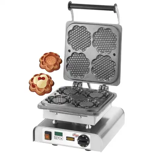 Waffeleisen Waffelgröße Ø 123 x H 28 mm (4x) 2200 Watt 230 Volt Meistverkauft
