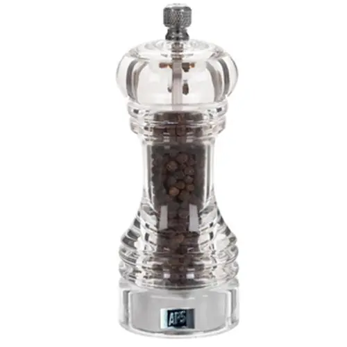 Markenprodukt Pfeffermühle Acryl transparent H 150 mm