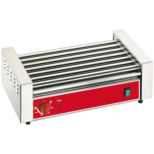 Rabatt Rollengrill RG7 elektrisch Aufsatzgerät mit 7 Rollen 230 Volt 1,35 kW H 180 mm