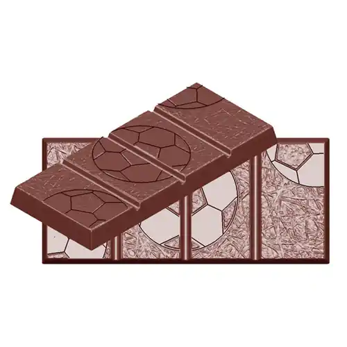 Finale Aktion Schokoladenform • rechteckig • Tafel 4 Mulden Muldenmaß 114 x 50 x H 9,5 mm L 275 mm B 135 mm