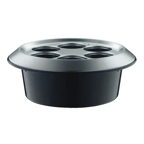 Echt Restposten Konferenzkühler Konferenzboy Kunststoff Aluminium schwarz H 300 mm passend für 6 Flaschen