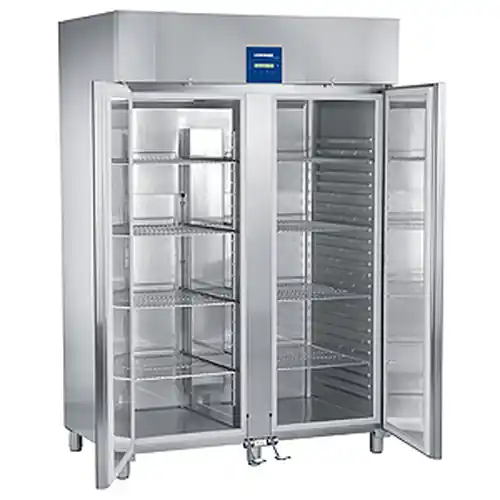 Direkt Vom Hersteller Doppel-Gefriergerät mit Umluftkühlung GGPv 1490, ProfiPremiumline, Chrom-Nickel-Stahlgehäuse, Temperaturbereich -10°C bis -26°C