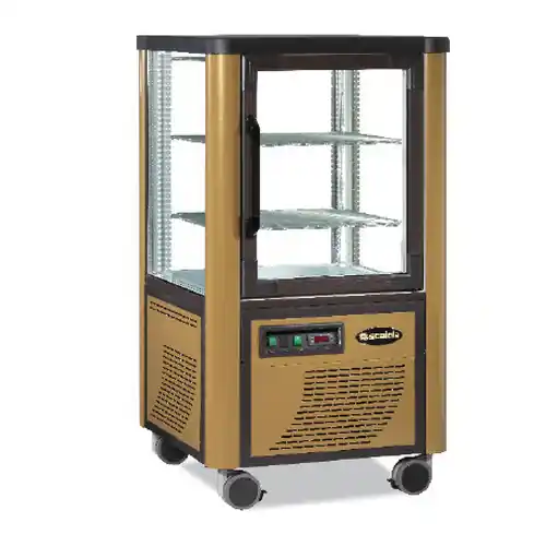 Panorama-Tiefkühlvitrine 230 BT goldfarben Neue Ware