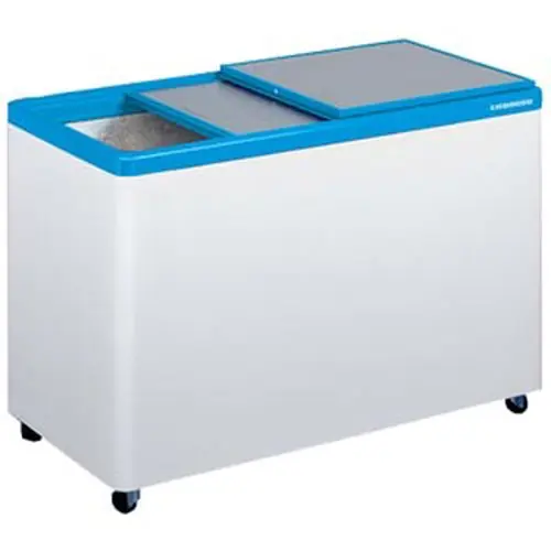 Jetzt Bestellen Gefriertruhe für Eiscrem und Tiefkühlkost, mit Aluminiumschiebedeckel, Temperaturbereich -10°C bis -24°C, Brutto-/NutzInhalt 443 / 389 l, Energieverbrauch/Jahr 693 kWh/a