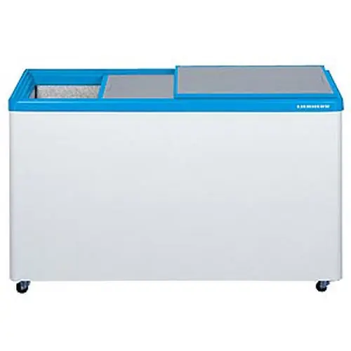 Top-Angebot Gefriertruhe für Eiscrem und Tiefkühlkost, mit Aluminiumschiebedeckel, Temperaturbereich -10°C bis -24°C, Brutto-/NutzInhalt 510 / 450 l, Energieverbrauch/Jahr 738 kWh/a