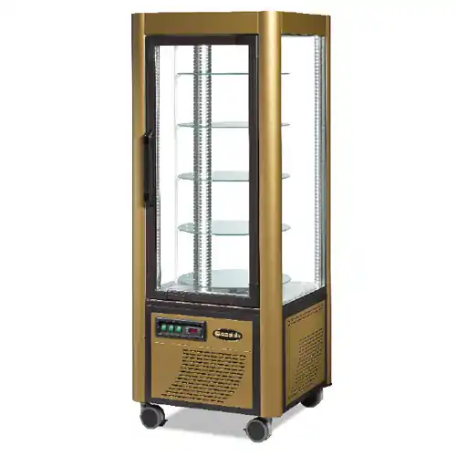 Pralinen-Kühlvitrine 400 G Pral PRAL goldfarben 230 Volt 5 Borde Schnäppchen