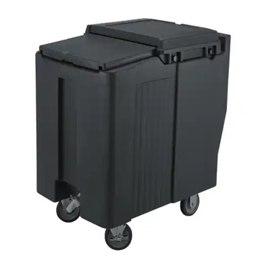 Eiswürfelwagen Slidinglid® grün 2 Lenk-, 2 Bockrollen 1 Bremsrolle 585 mm x 800 mm H 880 mm Preisreduziert