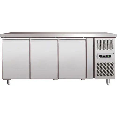 Bäckereikühltisch PA 3100 TN 350 Watt 580 ltr 3 Volltüren 1 Schublade Solange Der Vorrat Reicht