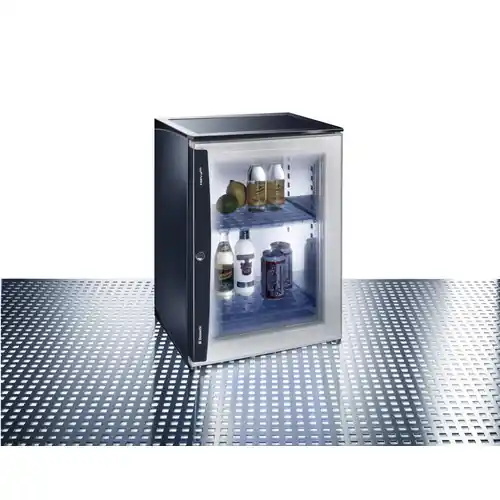 Angebot Minibar HiPro Vision anthrazit 40 ltr Absorberkühlung Türanschlag rechts