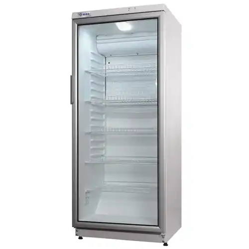 Nur Für Kurze Zeit Glastürkühlschrank CD 290 LED weiß 290 ltr Umluftkühlung Türanschlag rechts