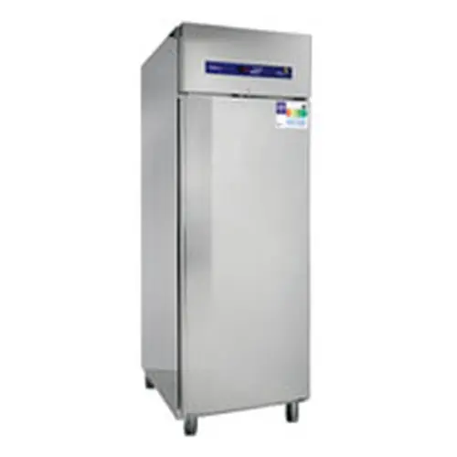 Kracherpreis Edelstahl-Tiefkühlschrank "TKU 716", Energiespar-Ausführung mit Beleuchtung u. TTL-Schnittstelle, HACCP-aufrüstbar, GN 2/1, 700 l, Umluft, 4 GN 2/1-Roste, B 700 x T 830 x H 2080 mm, -15 bis -25 °C, 230 V/460 W, Energieverbrauch 5,45 kWh
