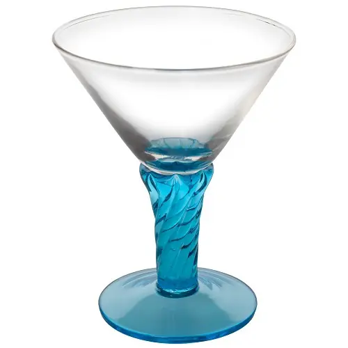 Knallerangebot Eisbecher Milano türkis Glas mit Relief 350 ml
