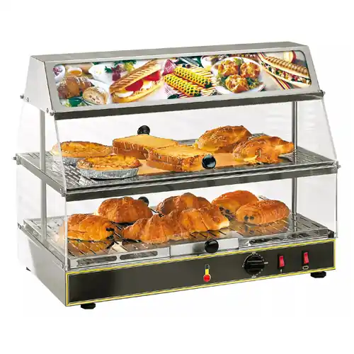 Warmhaltevitrine WDL 200 mit Beleuchtung für 2 x GN 1/1 Angebot