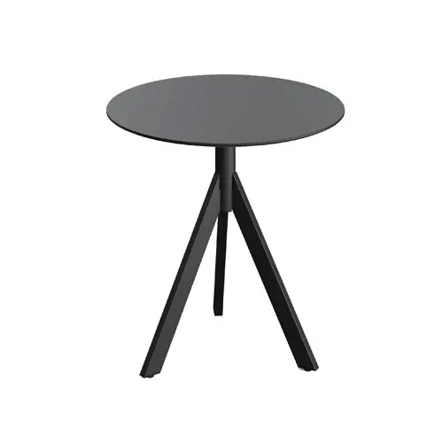 Terrassentisch TRIPOD klappbar schwarz Ø 700 mm H 740 mm Must-Have