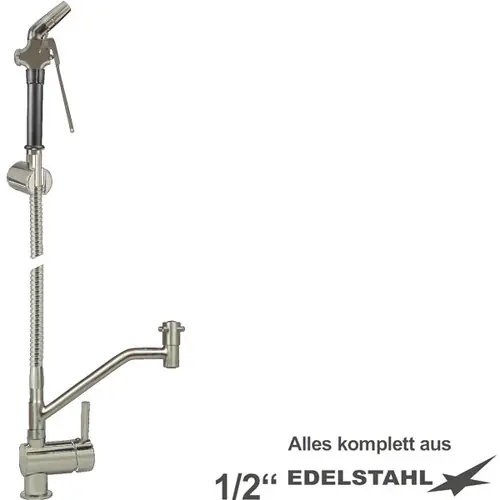 Mehrzweck-Reinigungsset xaria Hebelmischer Einloch Standarmatur Brause schmal Schlauchlänge 800 mm Zertifiziert