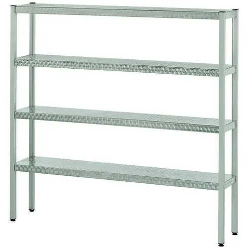 Alu-Regal Aluminium 880 mm 500 mm H 1800 mm 3 geschlossene Auflage(n) Neu Im Sortiment